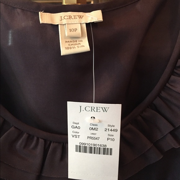 JCrew Ruffled Silk Top - Picture 4 of 5